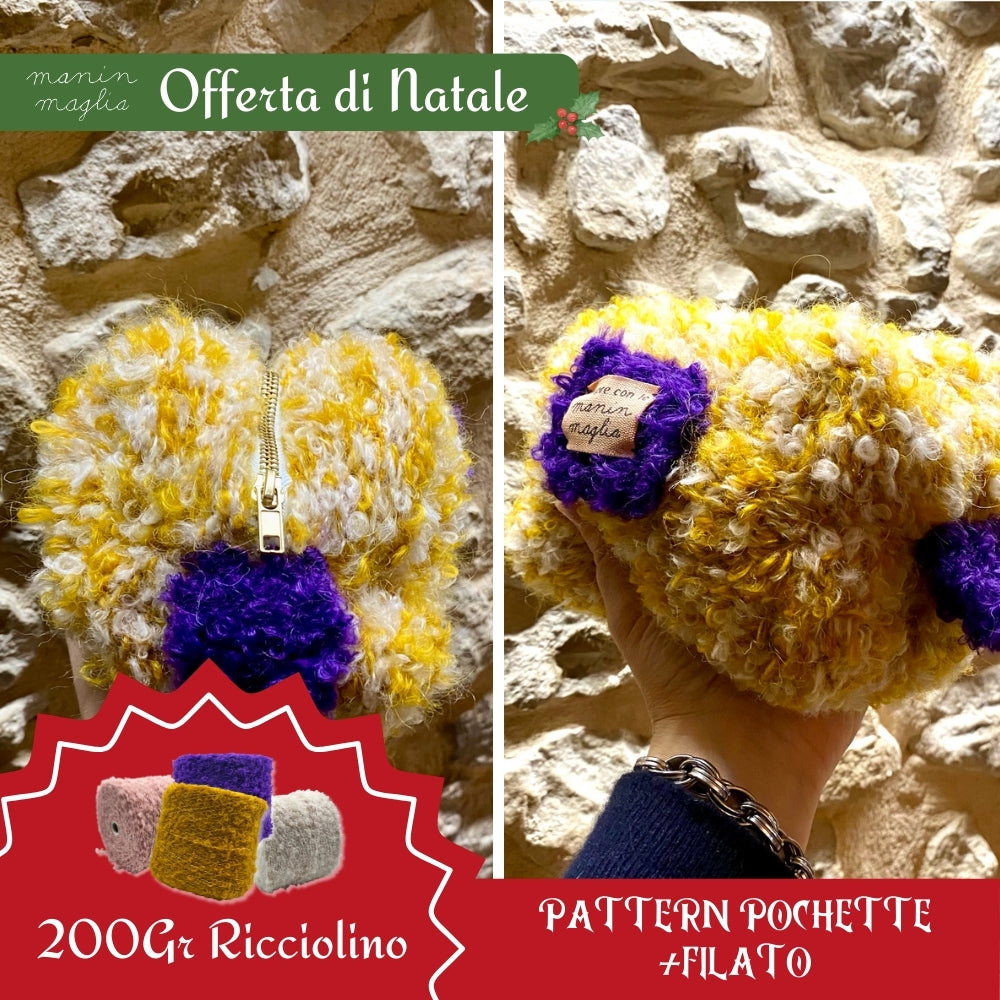 200 gr Ricciolino + Pattern Pochette Zippy