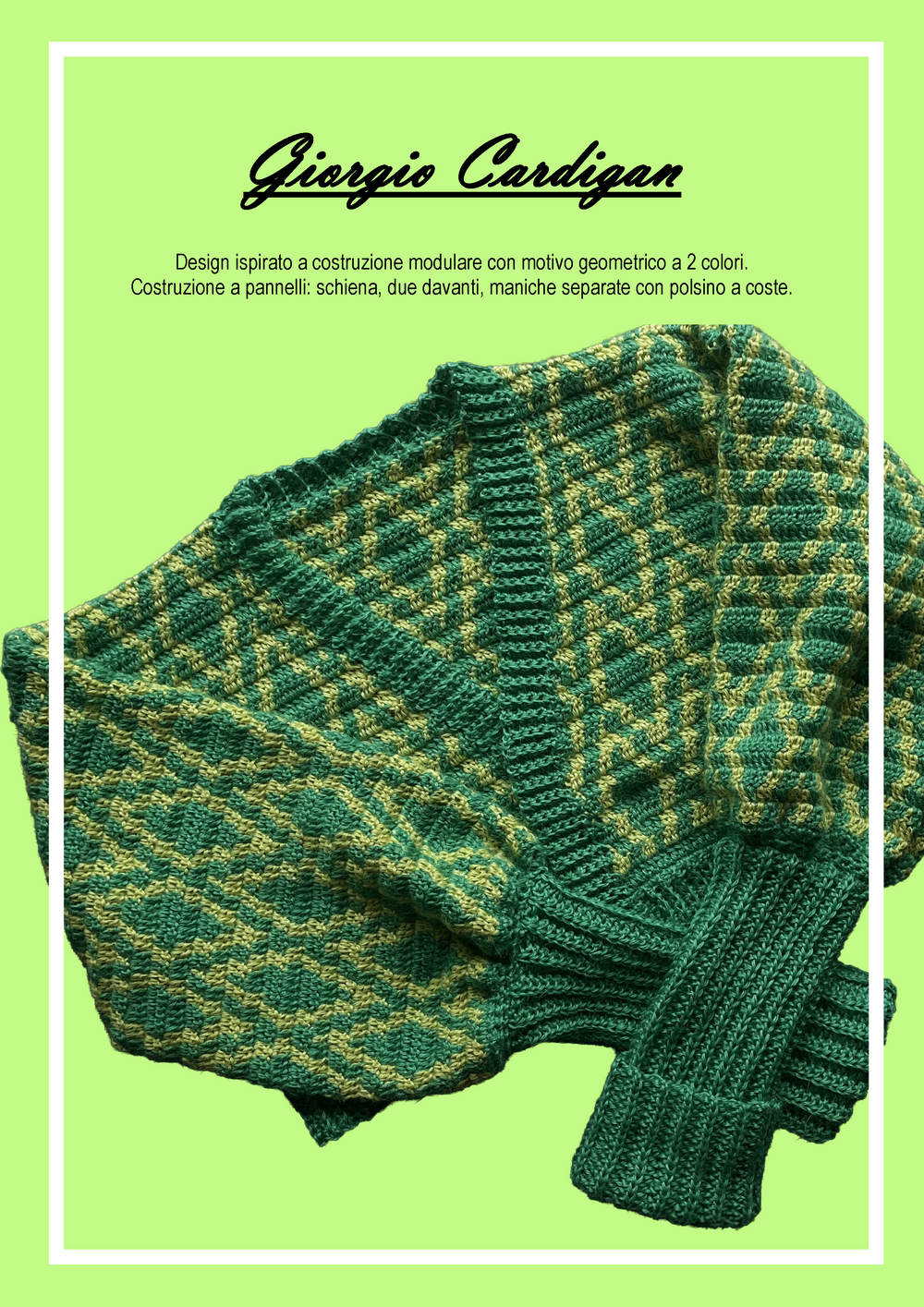 Pattern Giorgio Cardigan all'Uncinetto | Realizzato con Kalipso - Maninmaglia