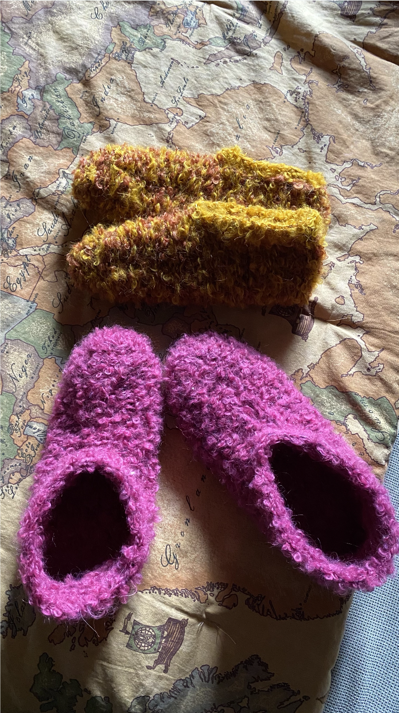 Pattern Babbucce Bouclè | Realizzate con Ricciolino